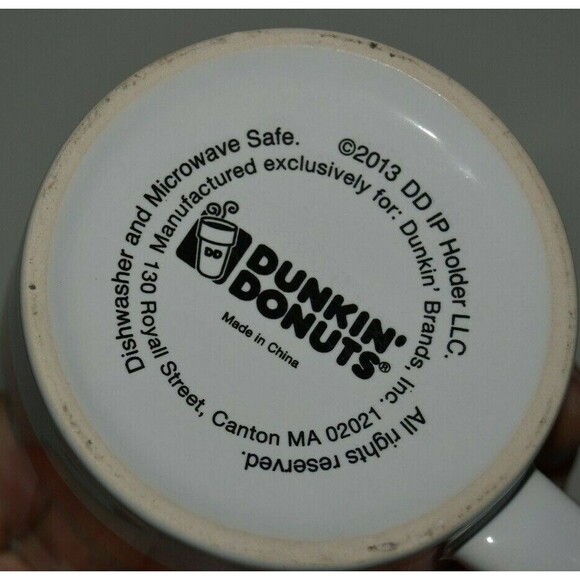 MINTY 2013 BALTIMORE Runs on DUNKIN DONUTS High End Graphic Coffee Mug Rare - Picture 4 of 6